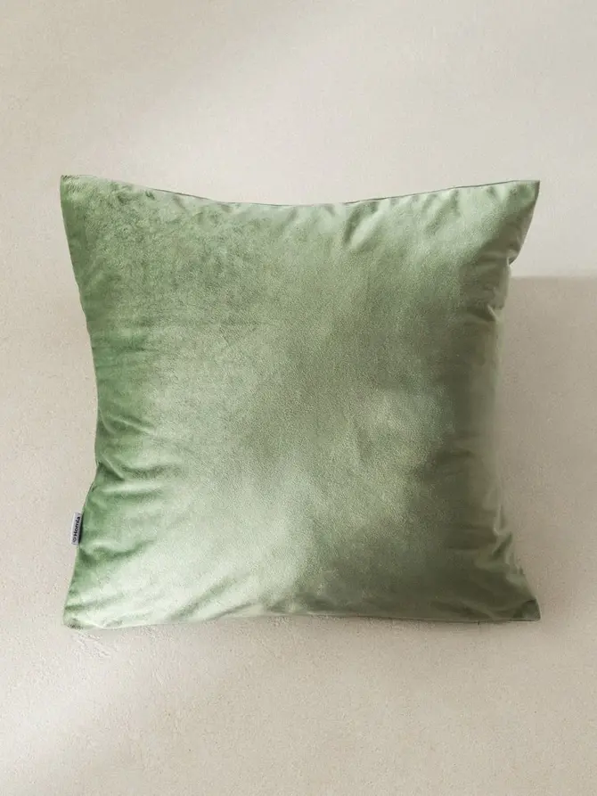 Poszewka GOSTA welwetowa pistacjowa 45x45 cm