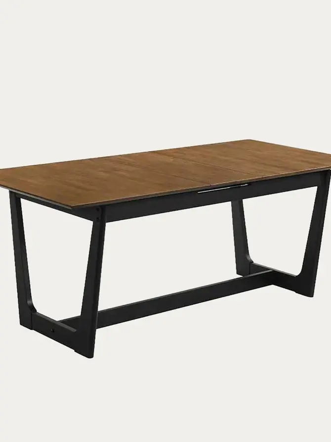 Stół PAHKEL z drewna kauczukowego rozkładany 160-195x90x76 cm