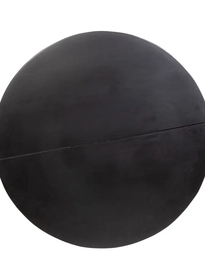 Stolik kawowy LEO lite drewno mango + metal 84x84x48 cm