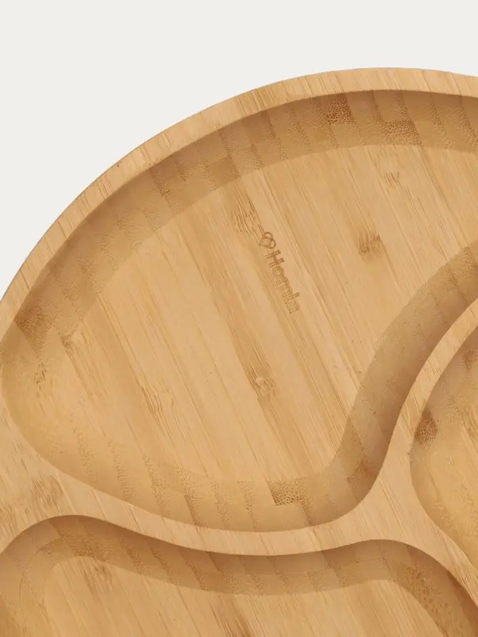 Półmisek BAMBOU bambusowy z trzema przegródkami 25 cm