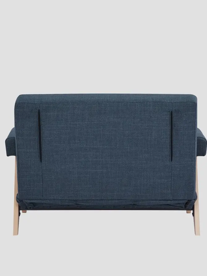 Sofa CALORE 1-osobowa, z funkcją spania granatowa 117x90x82 cm