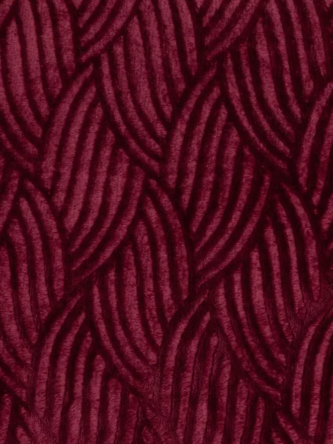 Koc EMBER burgundowy we wzór 150x200 CM