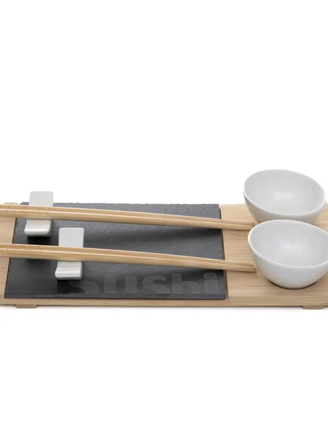 Zestaw do sushi SUSHI z dwiema miseczkami 30x14 cm