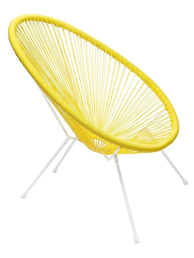 Fotel ACAPULCO żółty 93x73x85 cm
