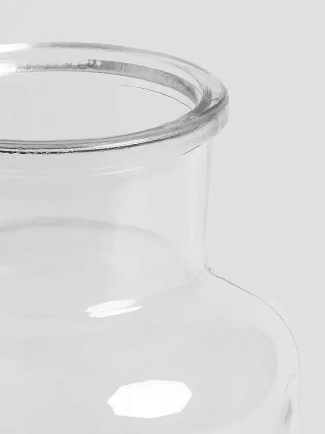 Wazon TENNO szklany transparentny 14,5x25,5cm