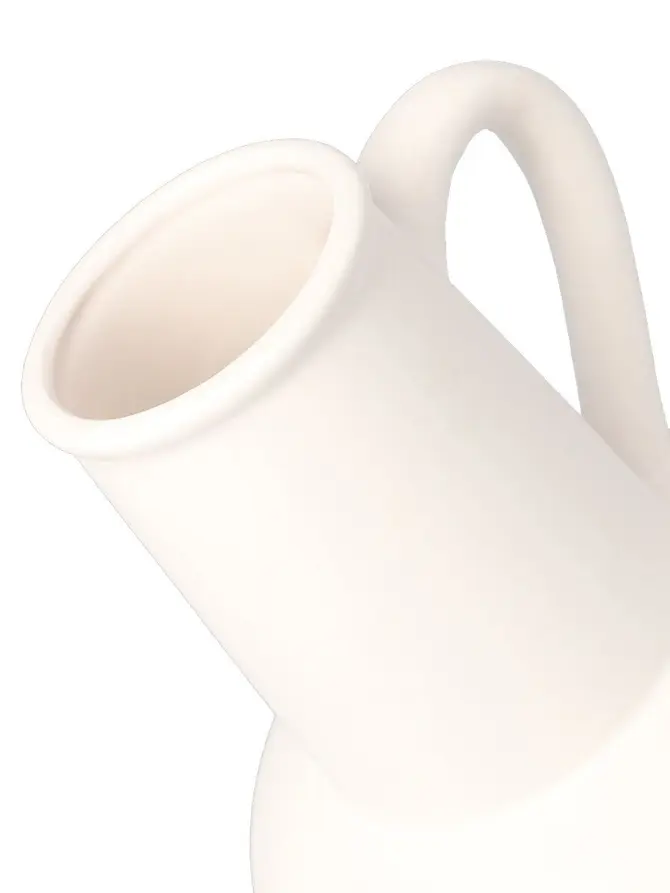 Wazon CAIRO ceramiczny biały 15x14,5x17,5 cm