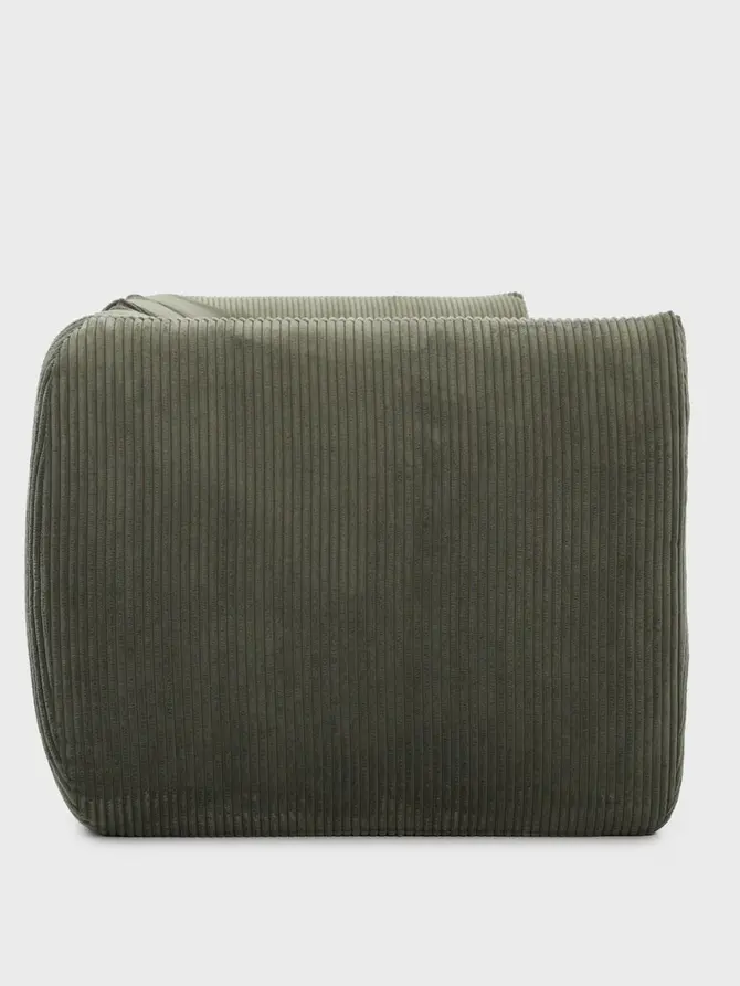 Sofa modułowa SVELA 3-osobowa oliwkowa piankowa sztruksowa 225x80x60,5 cm