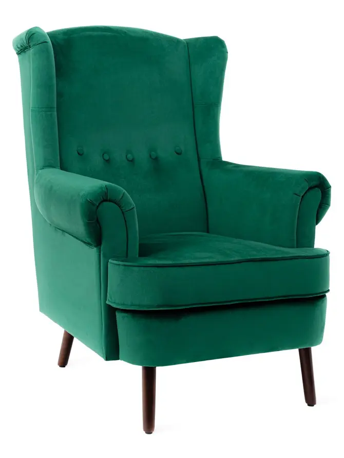 Fotel FOSSBY zielony 86x85x108 cm