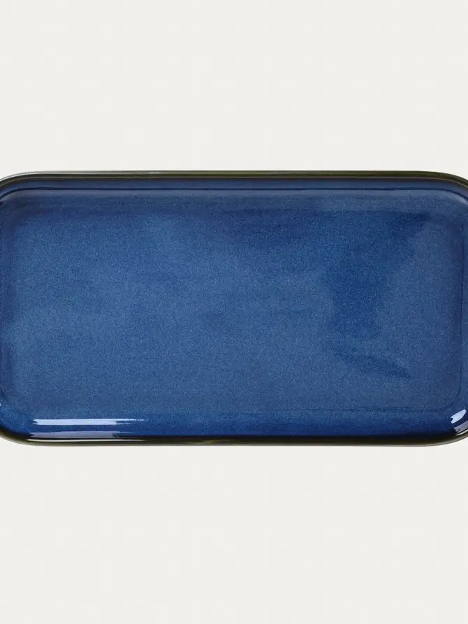 Talerz OKINAWA na sushi granatowy 25x13cm