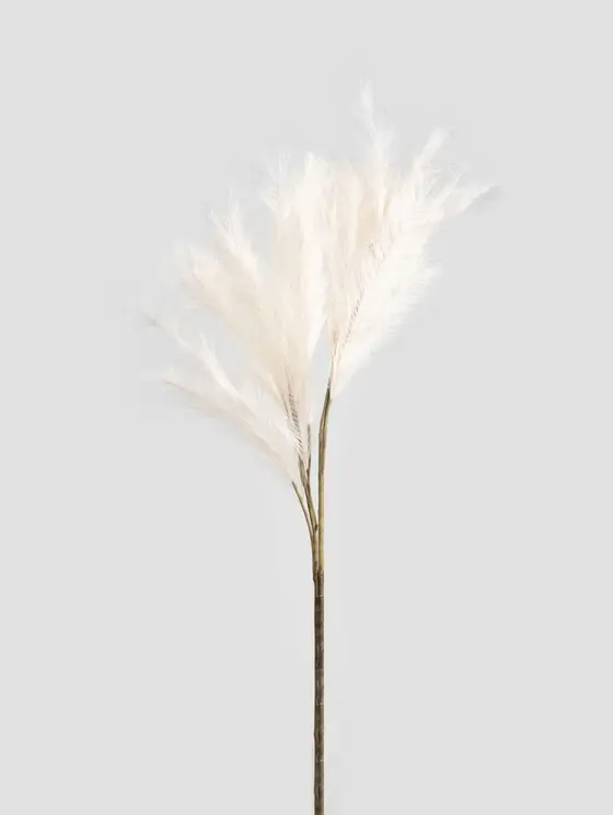 Gałązka sztuczna CANNE ecru 100 cm