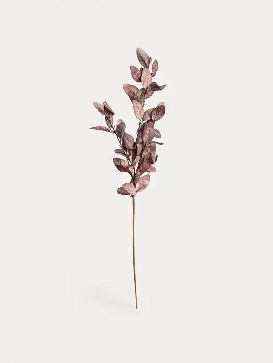 Gałązka sztuczna KAIRO liście magnolii czerwone 82 cm