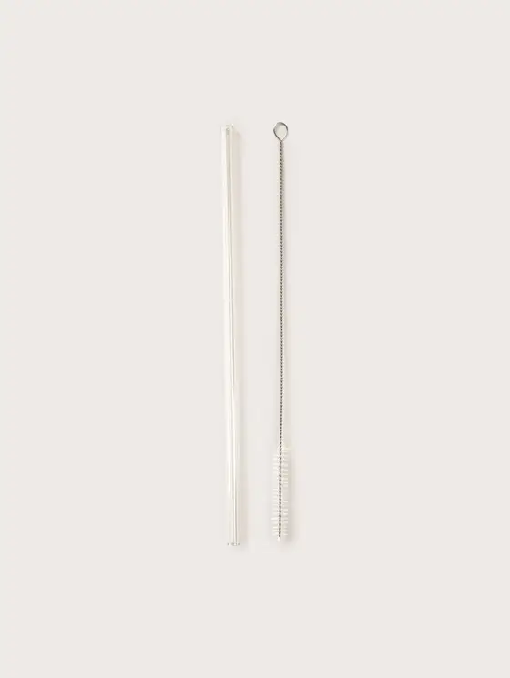 Zestaw ALCOLE słomka transparentna i czyścik, 2 el 26 cm