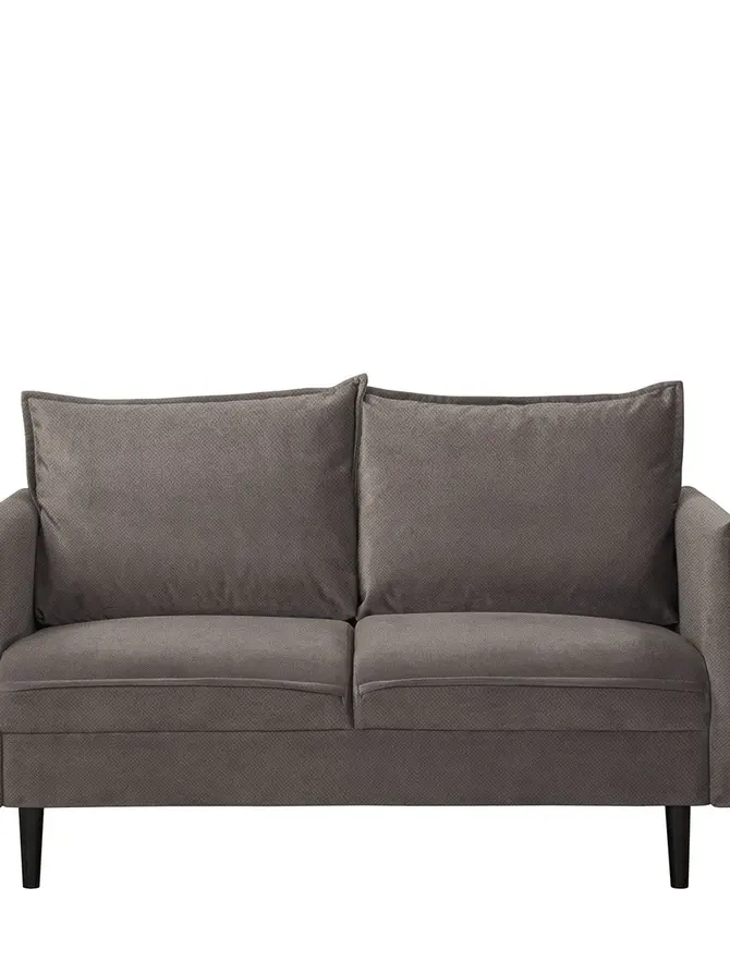 Sofa RUGG Sofa w tkaninie szary 149x86x91 cm