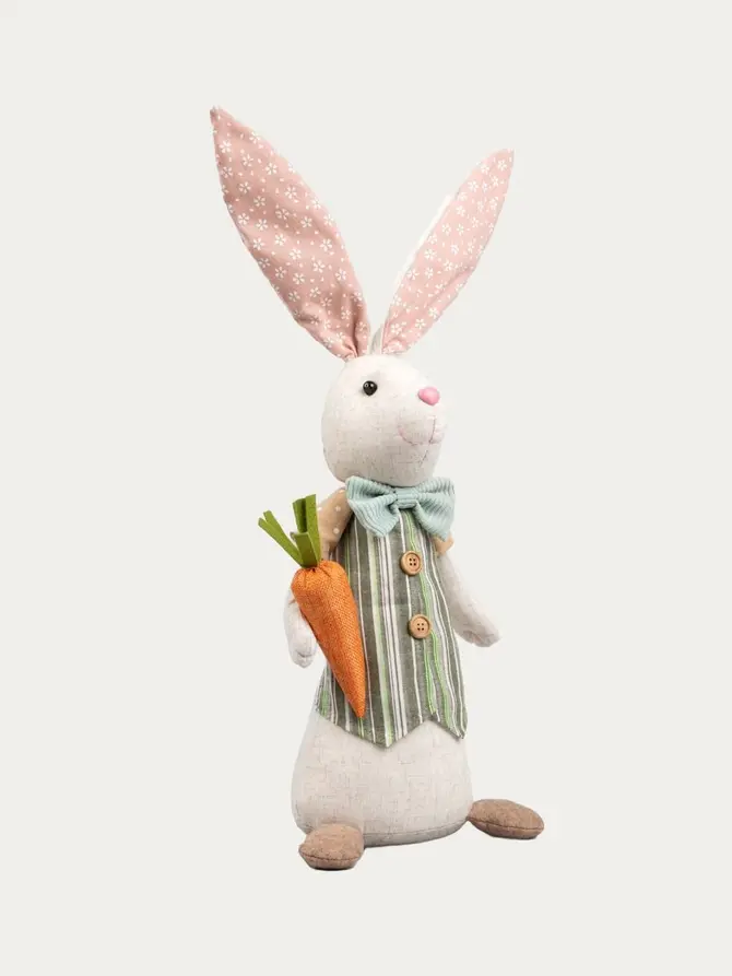 Skrzat CARROT stojący zając wielkanocny z marchewką 55 cm