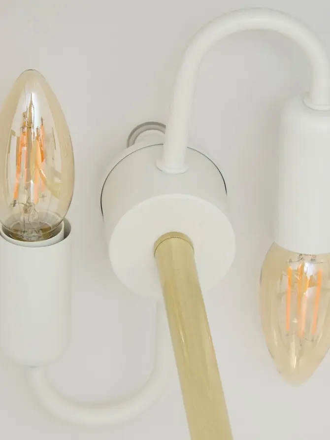 Lampa DELCIA biała 30x45 cm