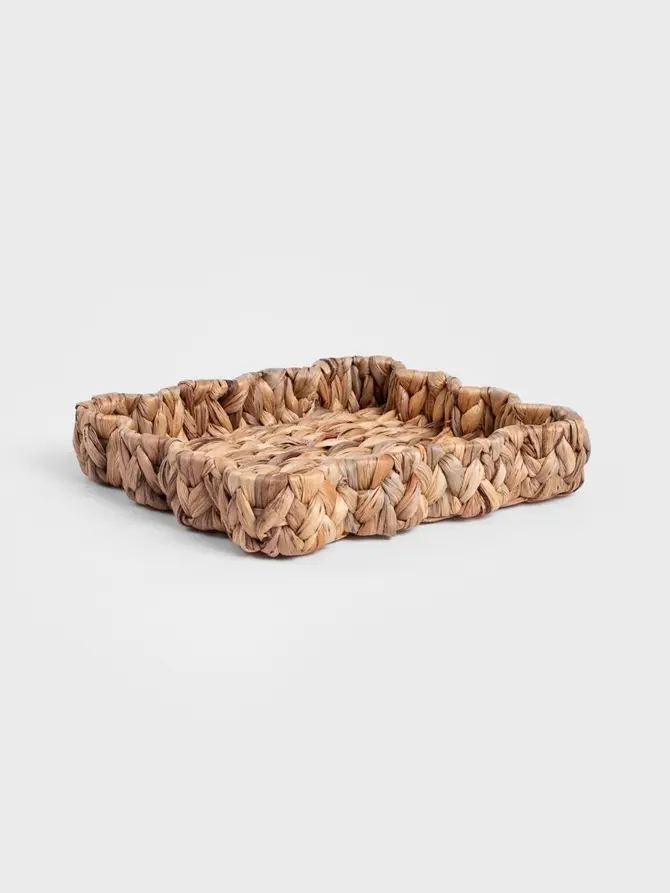 Taca dekoracyjna HYACINTH z hiacyntu wodnego 27x27x5 cm