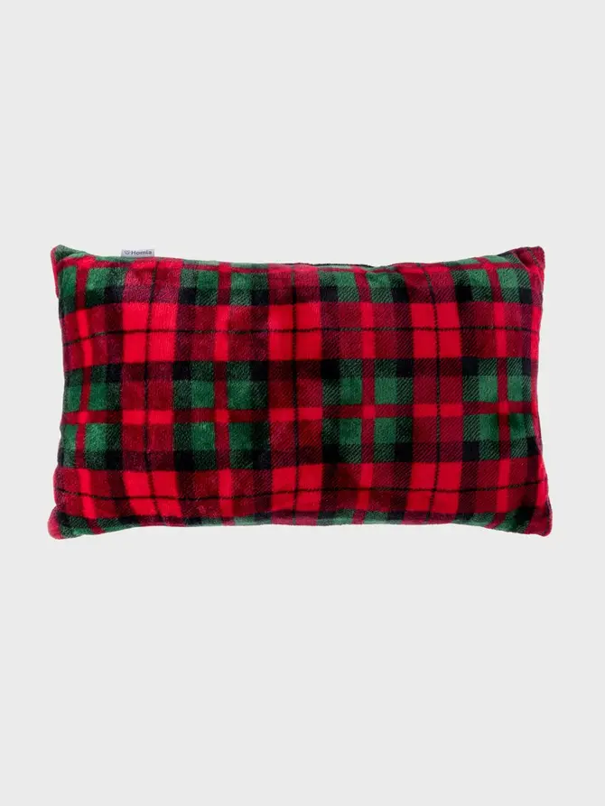Poduszka TARTAN z szerpą 30X50 cm