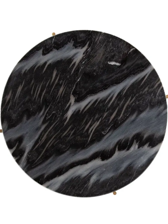 Stolik MARBLE z naturalnego marmuru szary 42x42x45 cm
