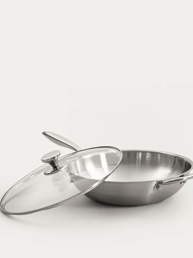 Wok ARDEN ze stali nierdzewnej 34 cm