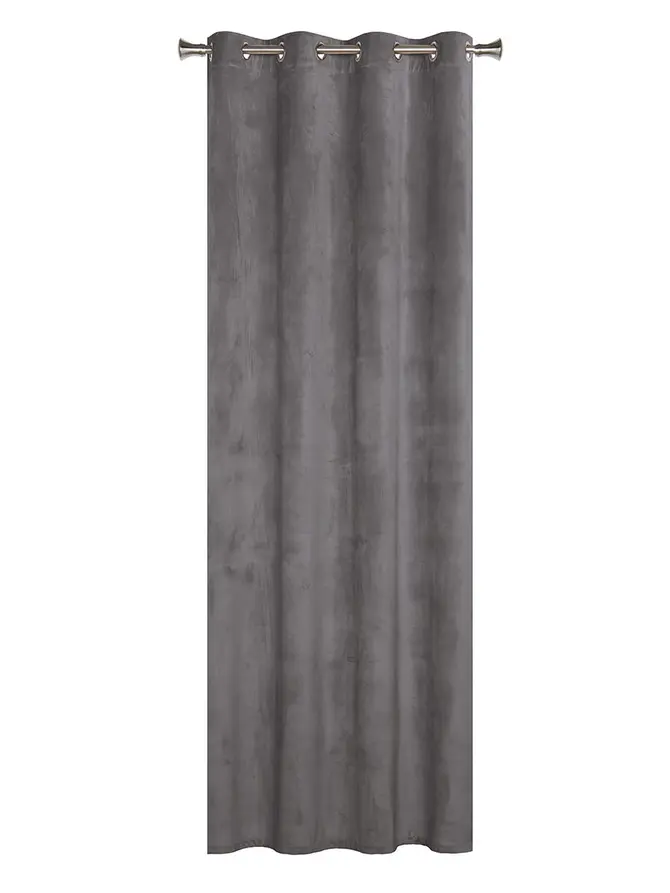 Zasłona VELUTTO na kółkach szara 140x250 cm