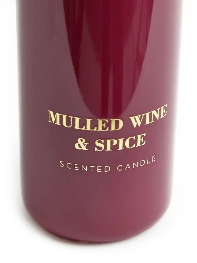 Świeca zapachowa CARLLO Mulled Wine and Spice bordowa 270 G