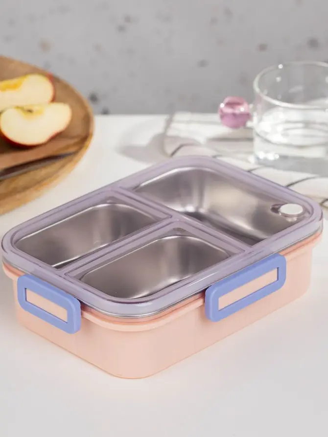 Lunchbox B2 KYOTA 3 elementy różowy 0,75l