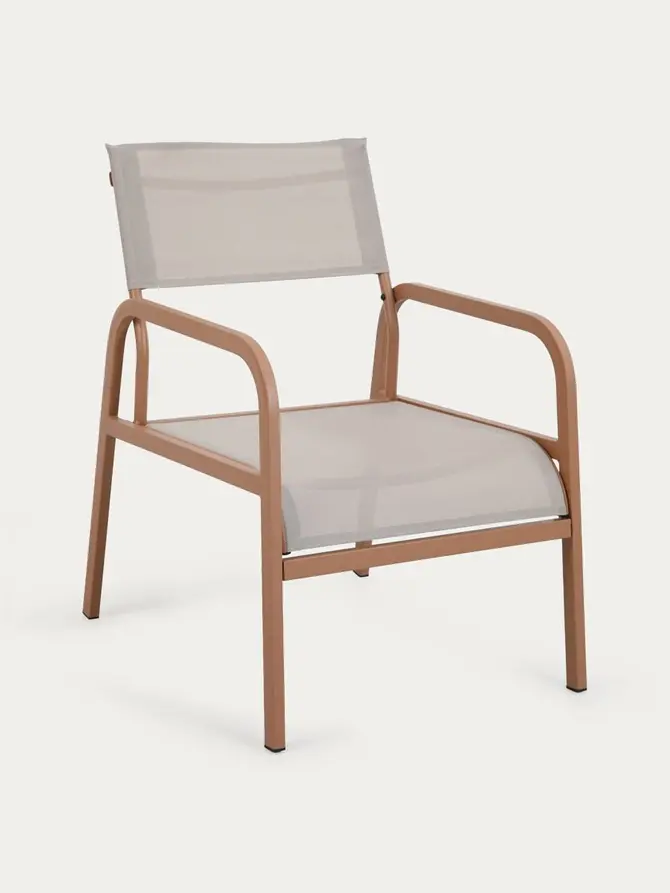 Zestaw mebli ogrodowych CALMORA ceglasty 118,5x70,5x83 cm