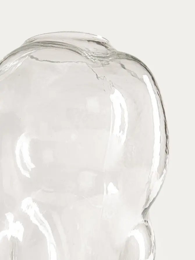 Wazon MALENA transparentny szklany 19x18,5x24,7 cm
