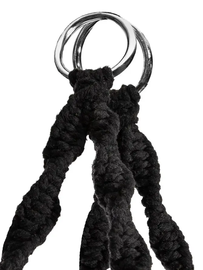 Huśtawka CIRCLE czarna 82x60x115-138 cm
