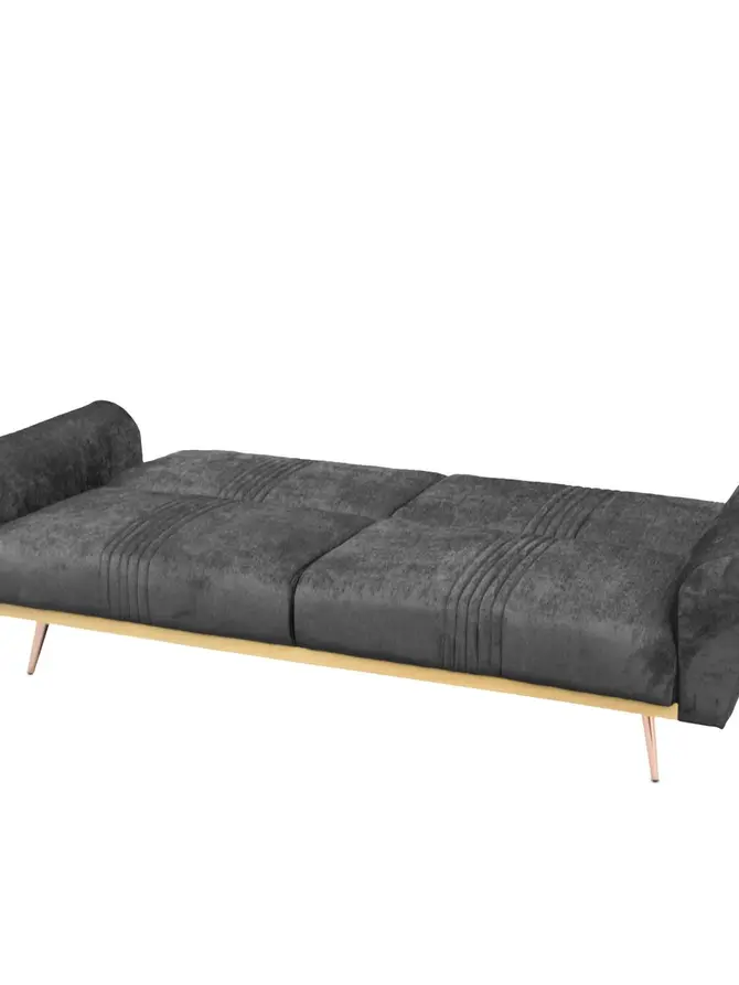 Sofa SAMTIGE 3-osobowa, z funkcją spania, czarna 212x84x86.5 cm
