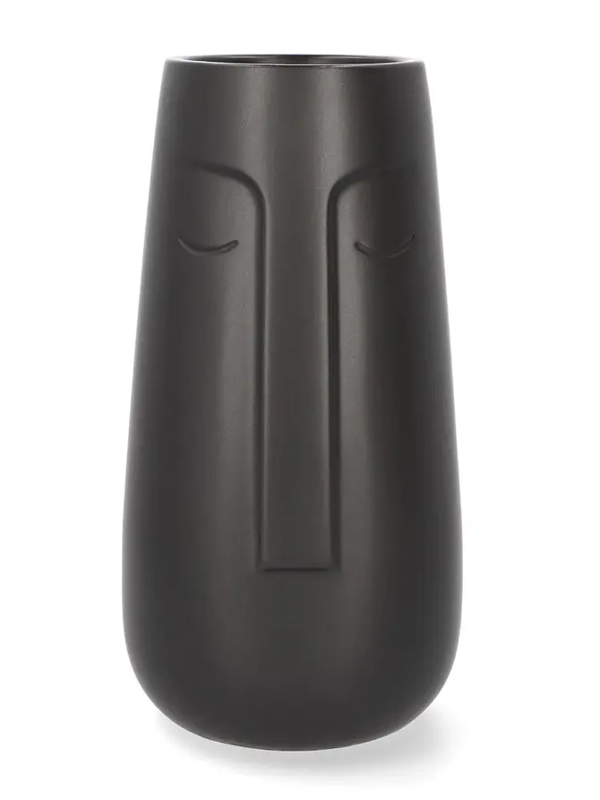 Wazon CERGY ceramiczny czarny 13,5x26 cm