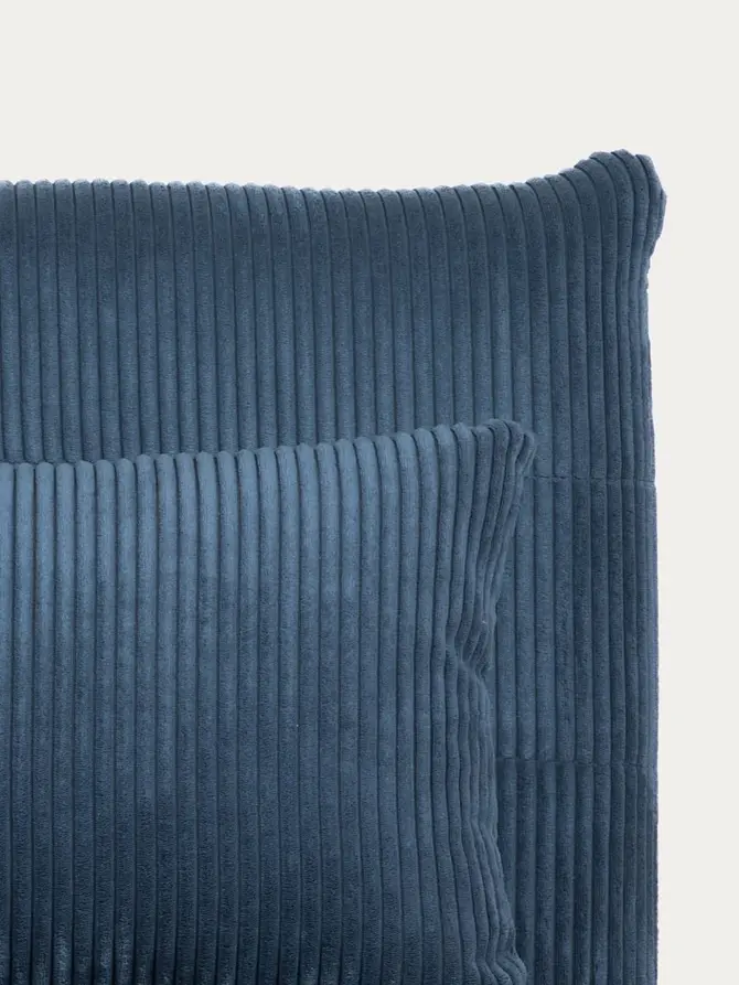 Sofa SOLACE 1-osobowa, z funkcją spania sztruksowa granatowa 83x91x84 cm