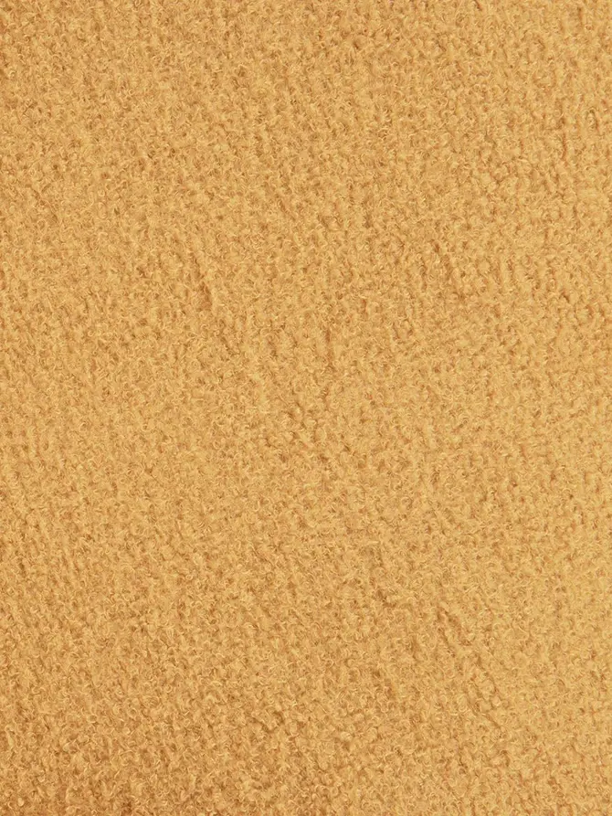 Fotel MOSS TEDDY BOUCLE w tkaninie TEDDY musztardowy 70x55x95 cm
