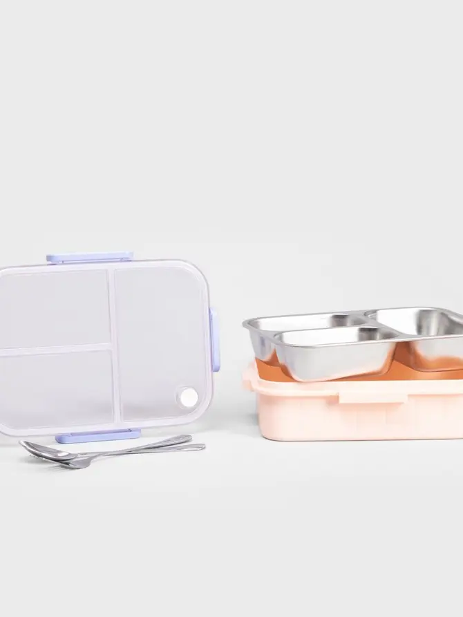 Lunchbox B2 KYOTA 3 elementy różowy 0,75l