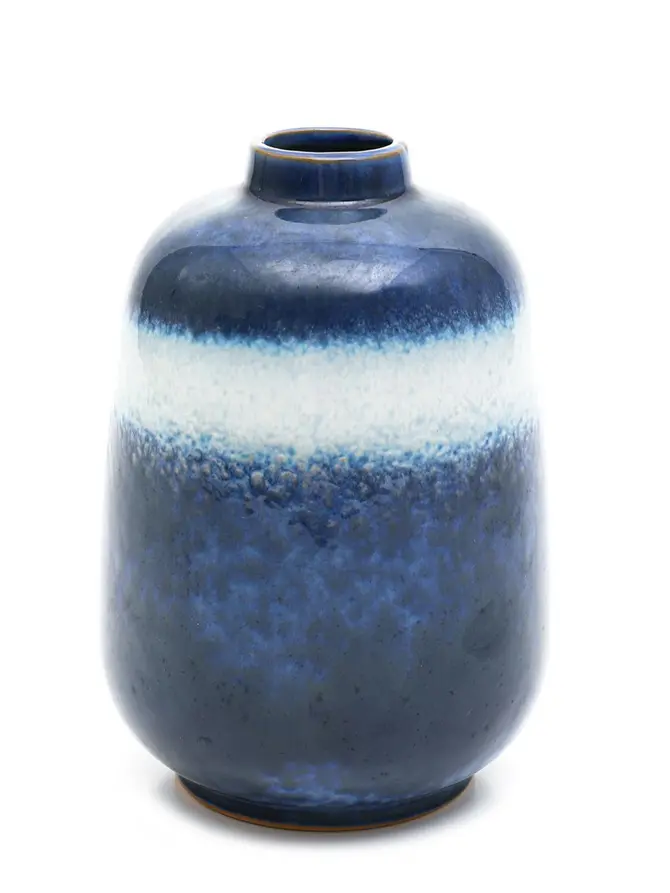 Wazon SOLETO ceramiczny granatowy 15x5x22,4 cm