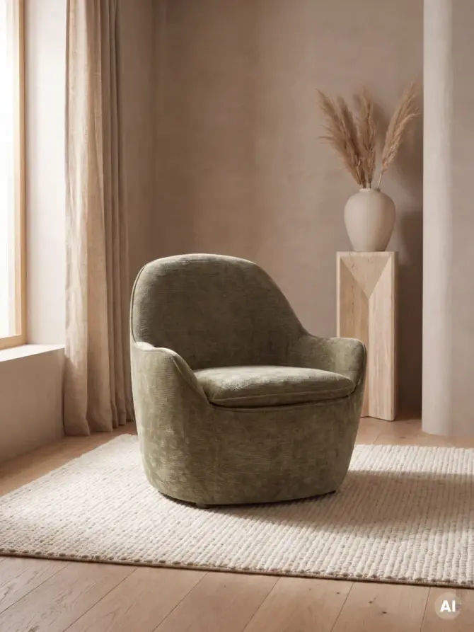 Fotel SOFIERO w tkaninie zielony 74,5x72,5x75,5 cm