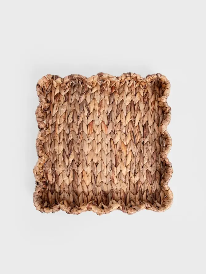 Taca dekoracyjna HYACINTH z hiacyntu wodnego 33x33x5,5 cm