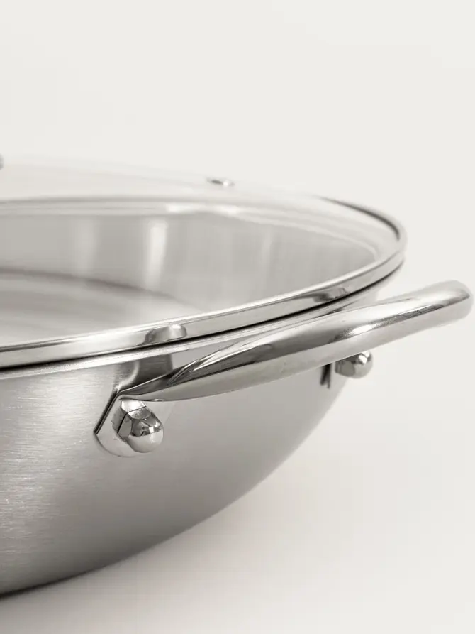 Wok ARDEN ze stali nierdzewnej 34 cm