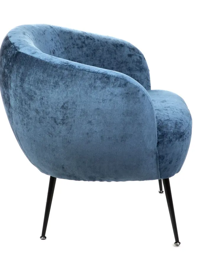 Fotel PALLSTOL szenilowy granatowy 72x70x74cm