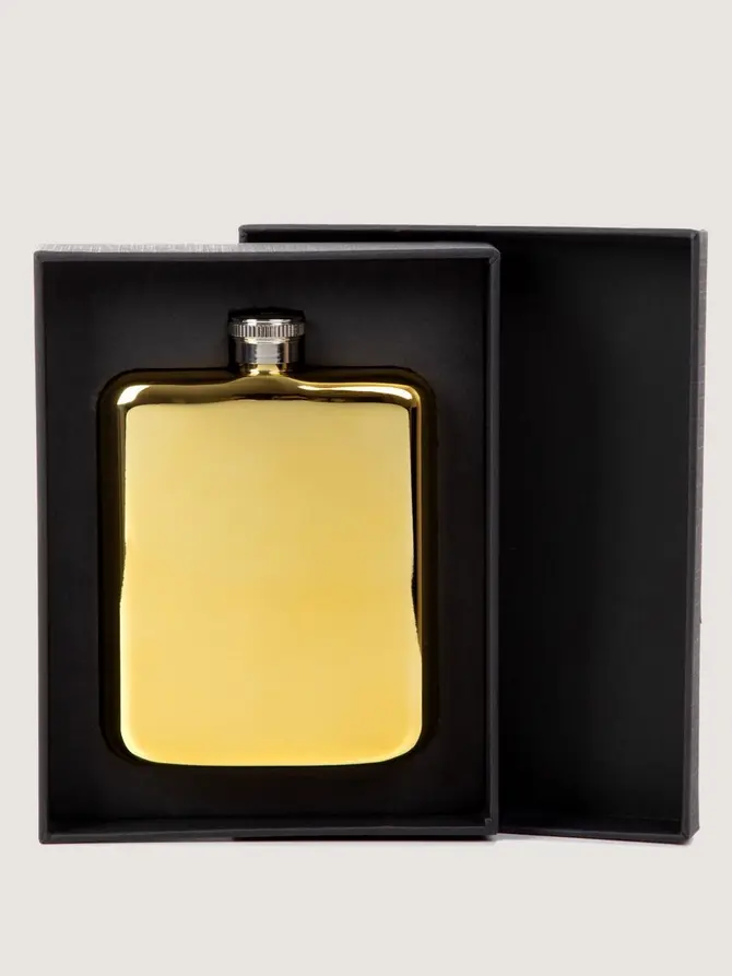 Piersiówka ALCOLE FLASK złota 0,2