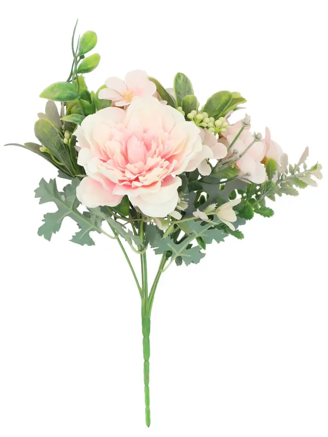 Bukiet ROSY sztuczny różowy 26 cm