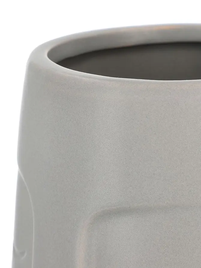Wazon CERGY ceramiczny szary 13,5x26 cm