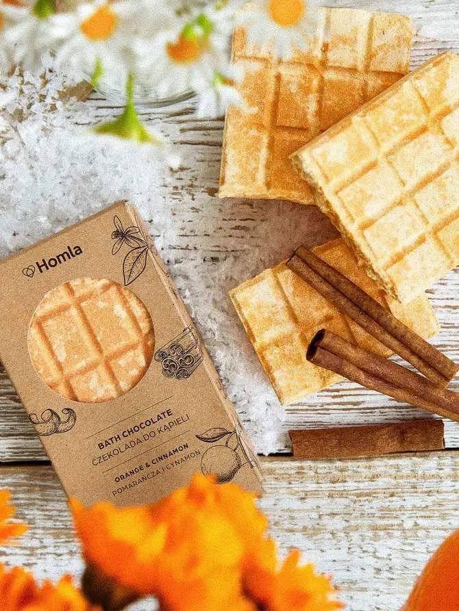Czekolada musująca Bath chocolate Orange & Cinnamon Pomarańcza i Cynamon 