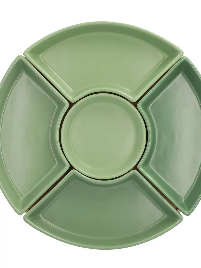 Półmisek FINCAN z pistacjowymi miseczkami 30 cm