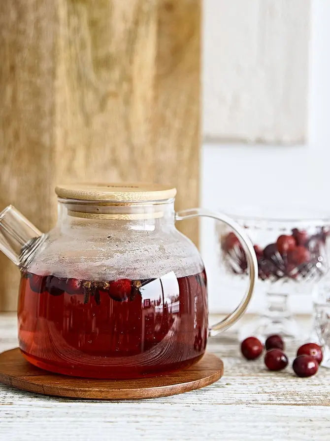 Dzbanek SAFFRON z drewnianym wieczkiem 1 l