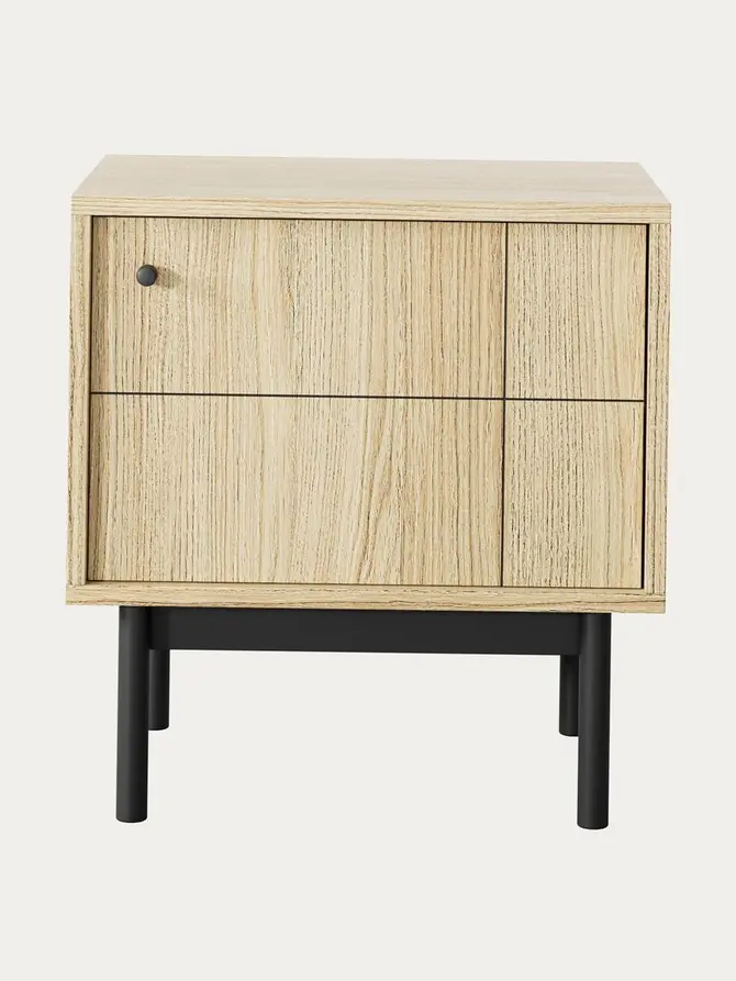 Szafka nocna JAPANDI w kolorze dąb artea 53,5x39x56,5 cm