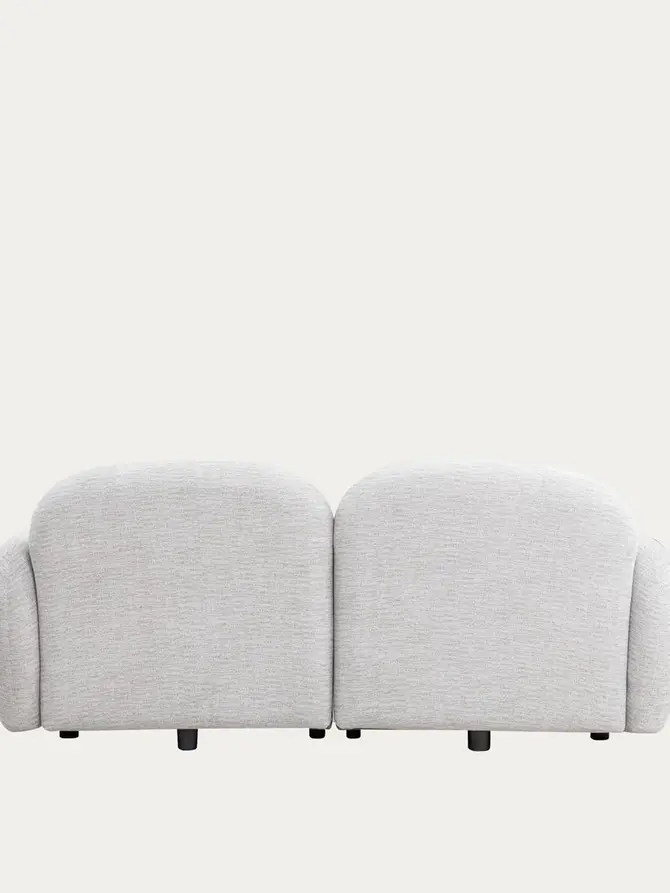 Sofa modułowa HELMI 2-osobowa szara 184x87x73 cm