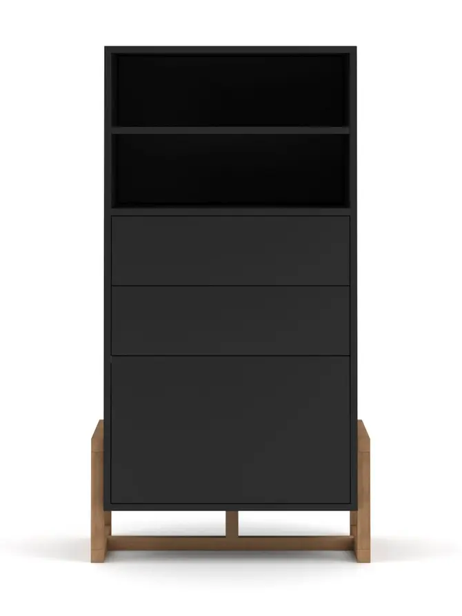 Komoda VARESE! CZARNA 63,4x42x115,7 cm