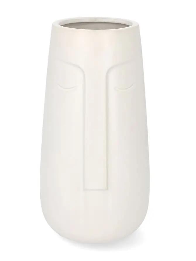 Wazon CERGY ceramiczny biały 13,5x26 cm