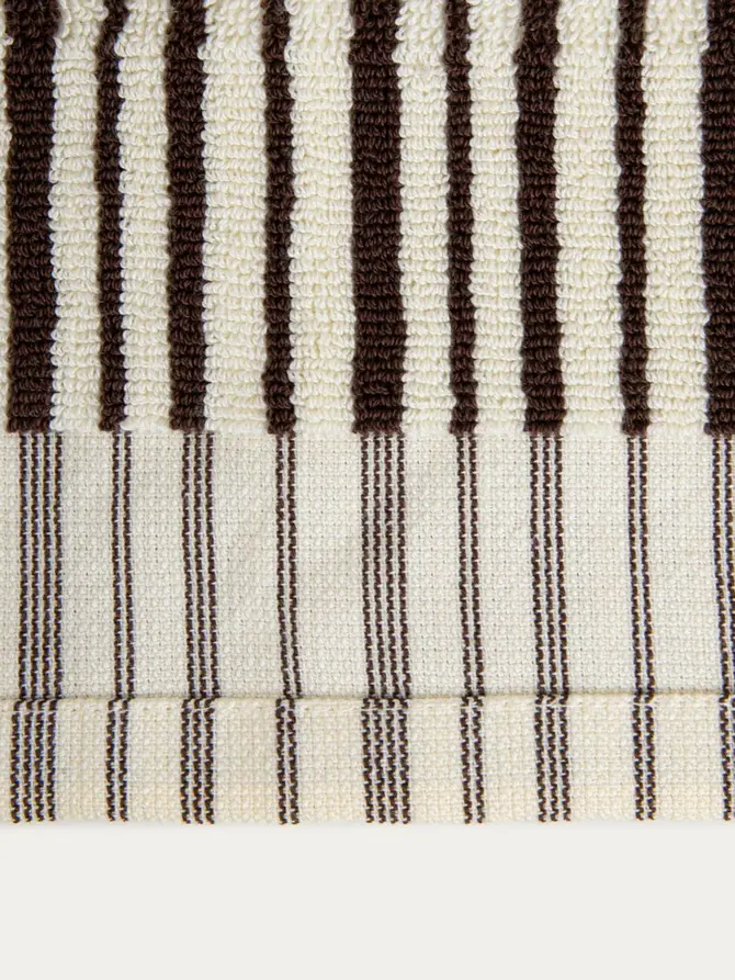 Ręcznik DEMI w brązowe paski 70x130 cm